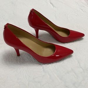 Michael Kors women’s red patent pumps